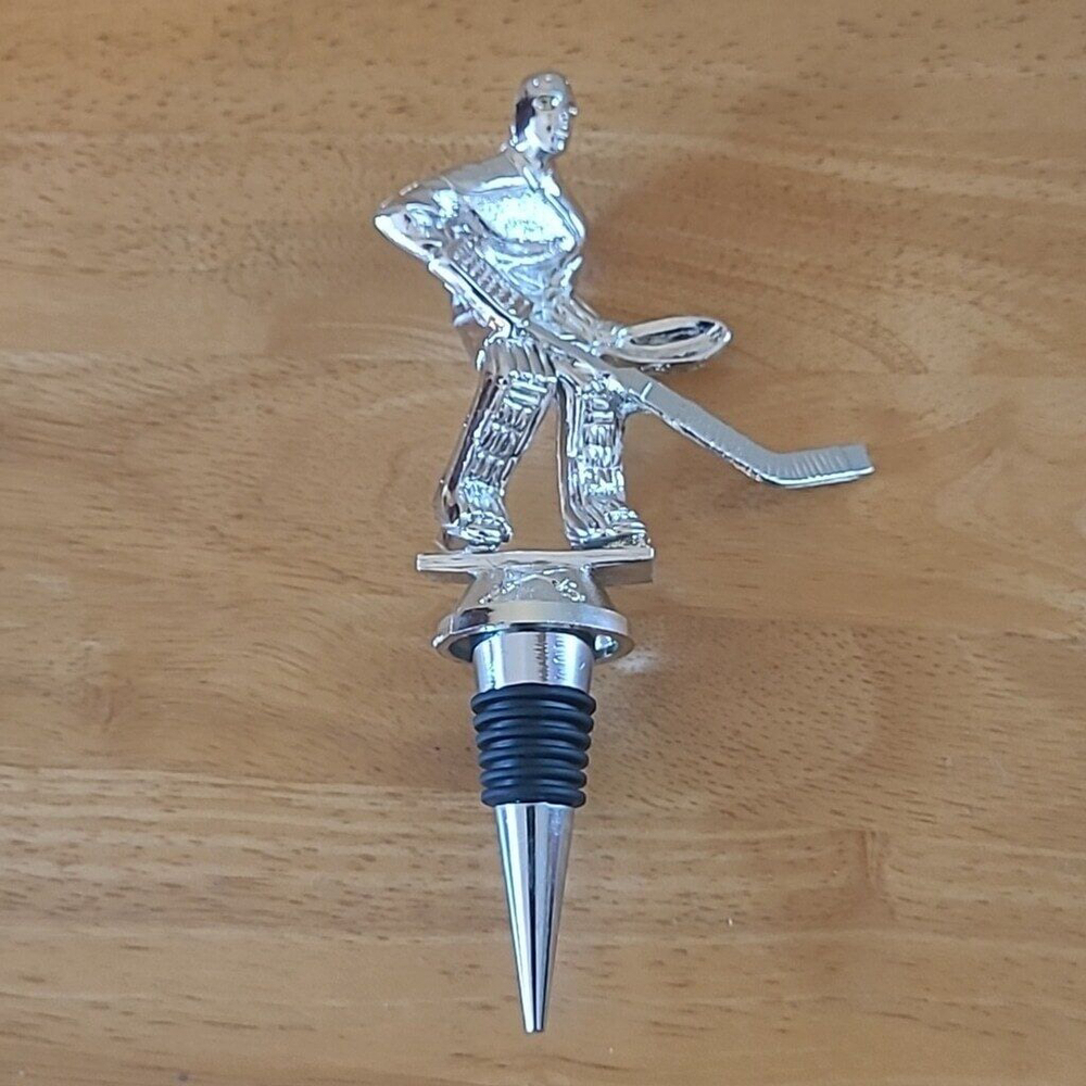 HANDCRAFTED Hockey Goalie Trophy Topper Bottle Stopper